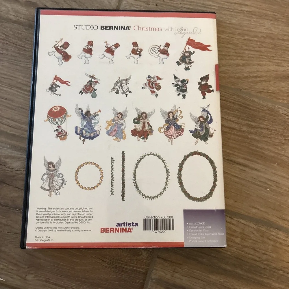 Studio BERNINA Embroidery Designs Christmas With Ingrid CD‎ Version